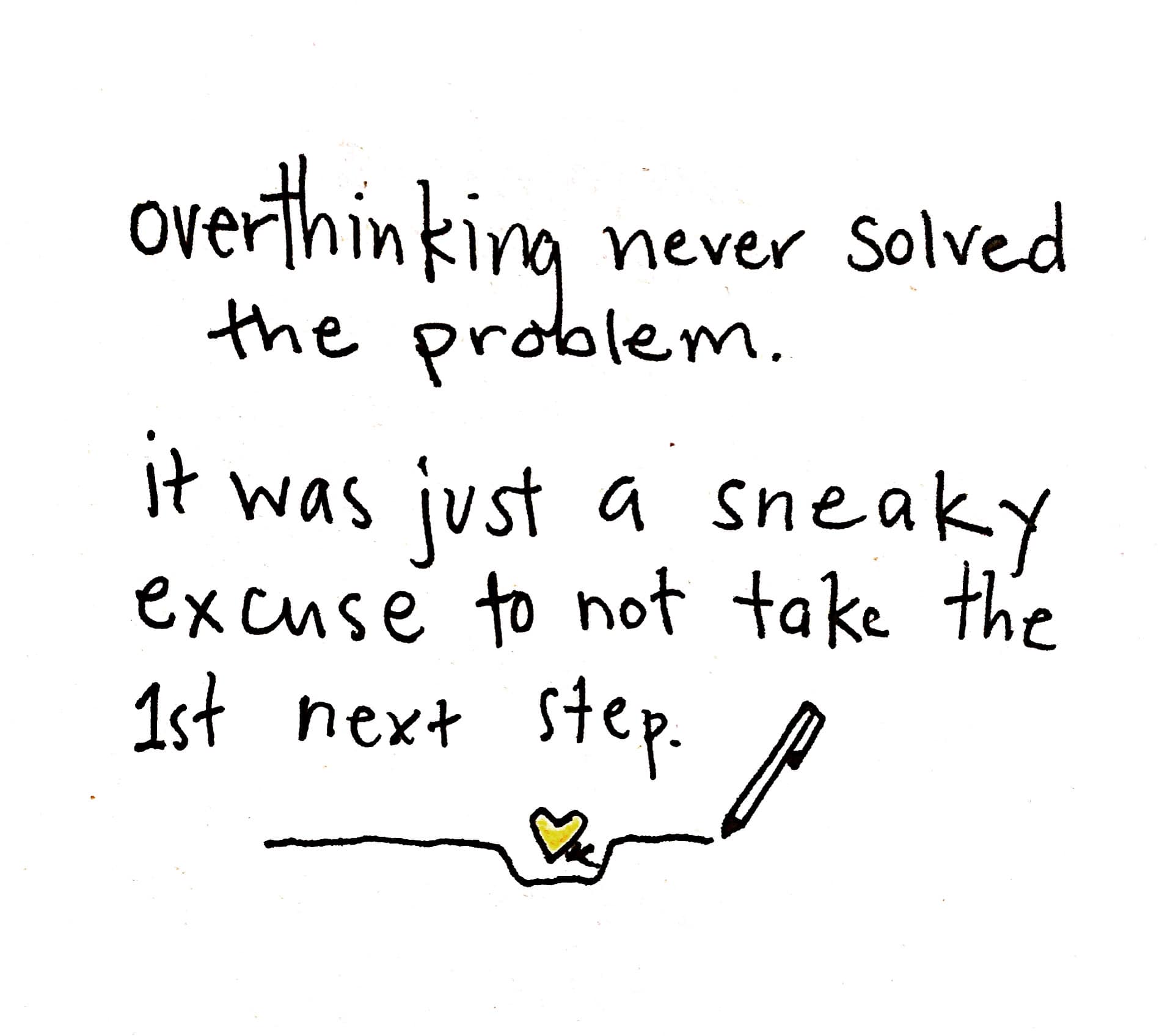 Overthinking Doodle By allison Crow